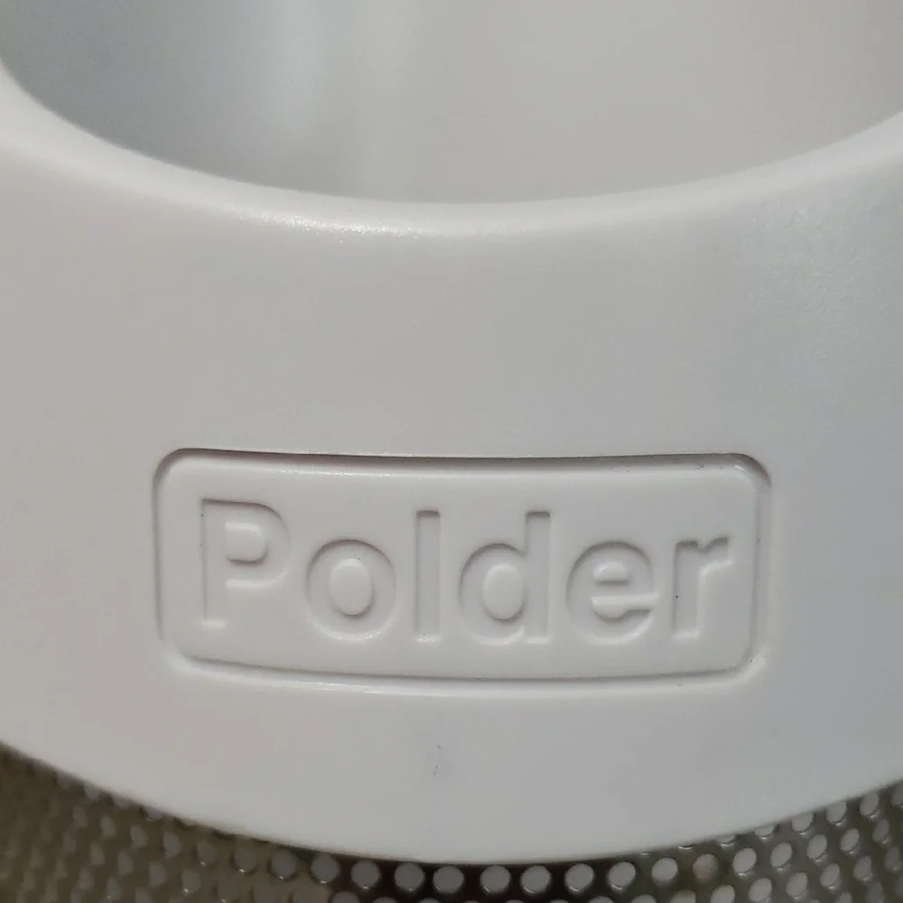 Polder White and Silver Hot Electric Styling Tools Storage Caddy